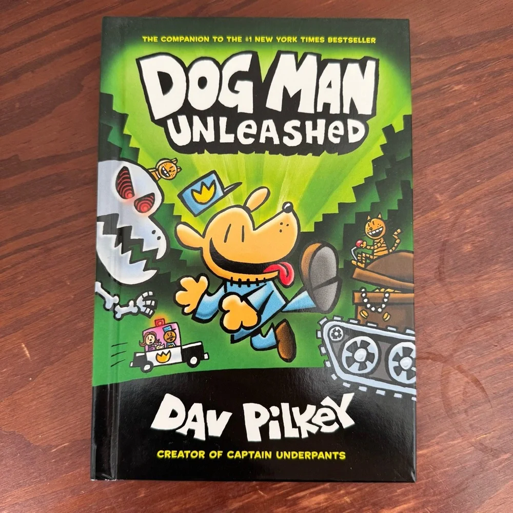3 Dog Man books Dav Pilkey hardcover graphic novel kitties brawl unleashed New